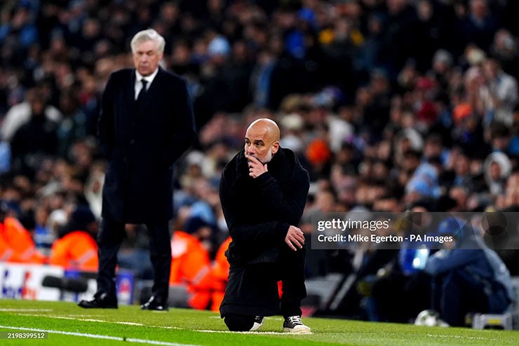 HLV Guardiola thêm một lần thất bại trước Ancelotti