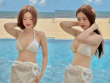 “Hot girl ảnh thẻ” khoe dáng nuột trong bikini nhỏ xíu bên hồ bơi