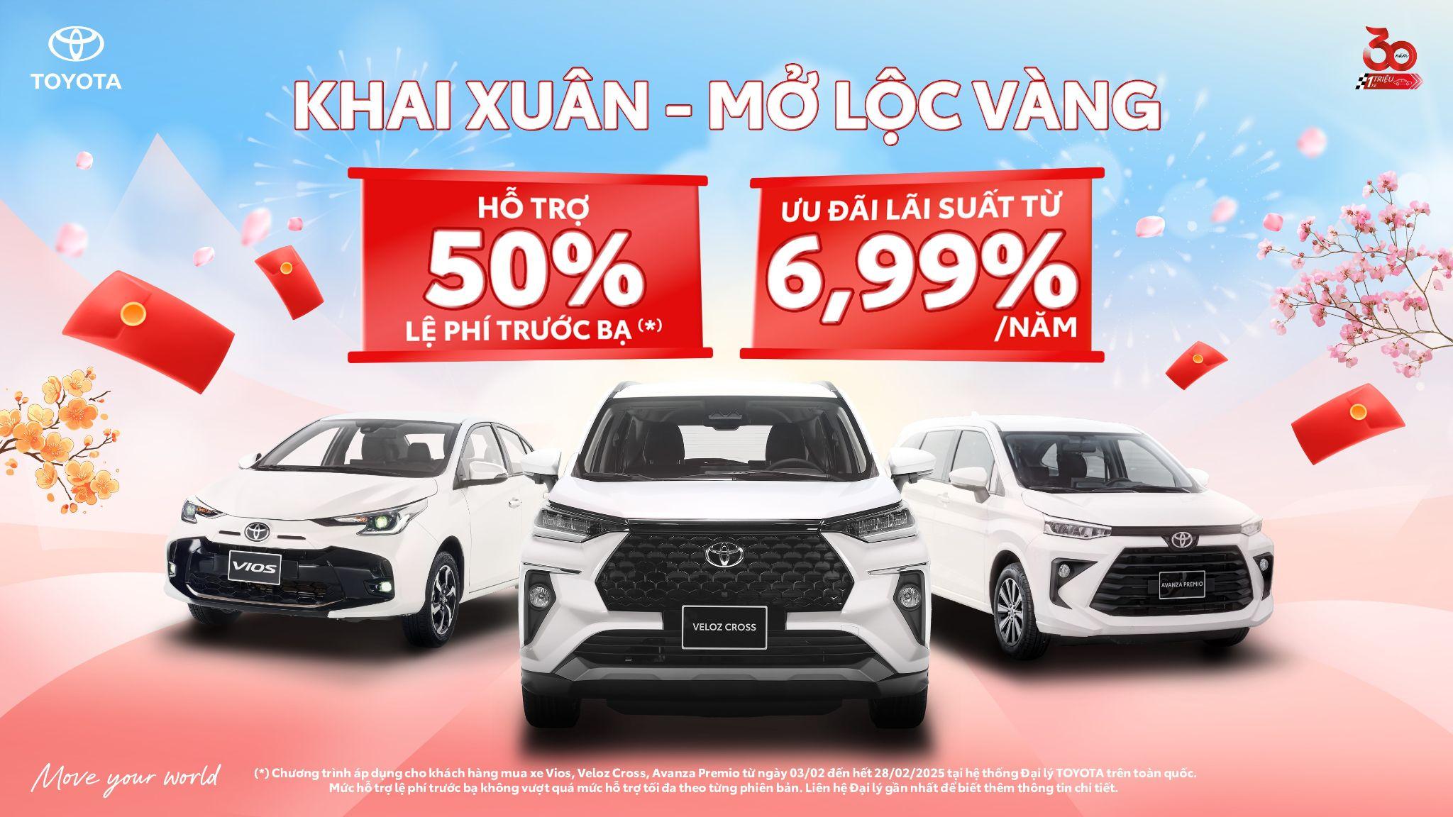 Tài xế dịch vụ hưởng lợi khi mua Vios, Veloz Cross, Avanza Premio trong tháng 2 - 1