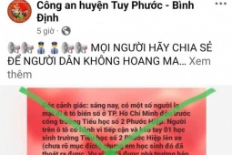 Bình Định thông tin việc 'học sinh lớp 3 bị bắt cóc trong giờ ra chơi' lan truyền trên mạng xã hội