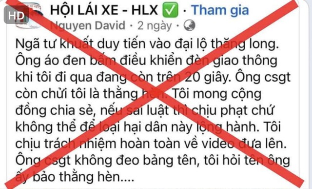 Thông tin “có thể tự ý điều chỉnh tín hiệu giao thông” đang lan truyền trên mạng xã hội là sai sự thật.