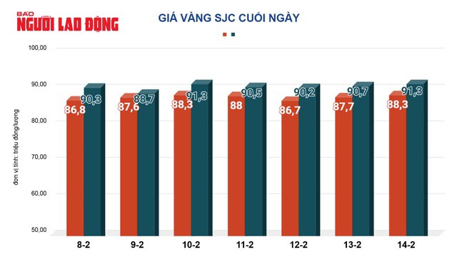 Giá vàng hôm nay, 15-2: “Bốc hơi” rất mạnh - 2