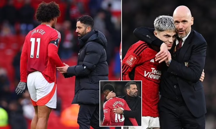 Ten Hag và&nbsp;Nistelrooy rất thân thiết với các cầu thủ MU&nbsp;