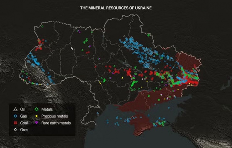 Phân bố khoáng sản tại Ukraine. Ảnh: UnitedMedia