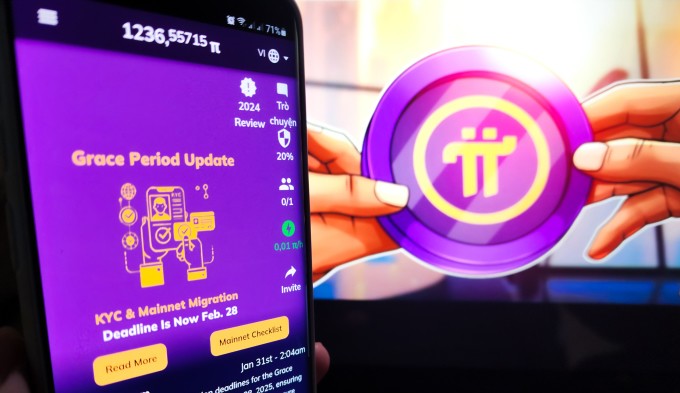 Giao diện Pi Network trên smartphone. Ảnh: Bảo Lâm