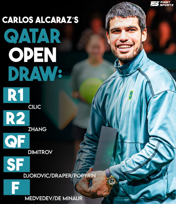 Hành trình dự kiến của Alcaraz ở Qatar Open