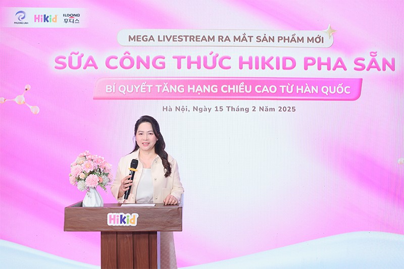 Bà Nguyễn Thị Hòa - Tổng giám đốc công ty TNHH XNK &amp; TM Phương Linh cam kết mang đến sản phẩm đạt tiêu chuẩn quốc tế cho trẻ em Việt