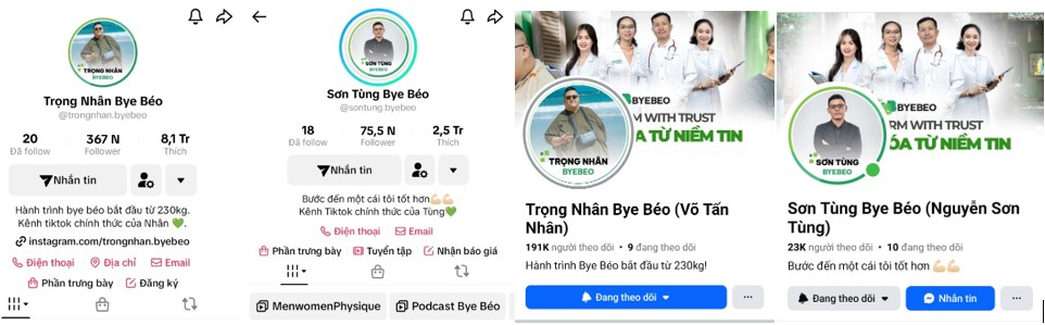 Sơn Tùng và Trọng Nhân – 2 học viên tiêu biểu của Bye Béo với hệ thống kênh mạng xã hội hàng trăm nghìn người theo dõi