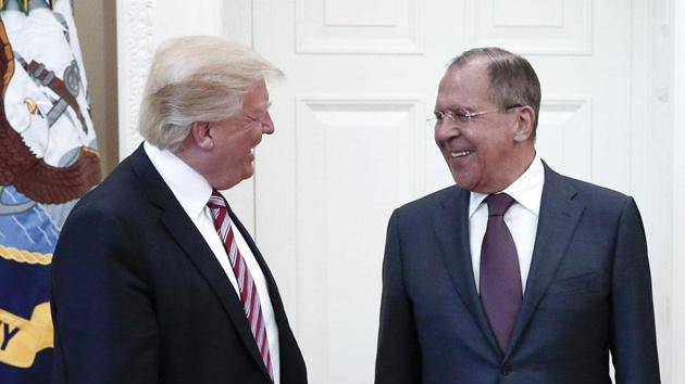 Ông Trump gặp Ngoại trưởng Nga Sergey Lavrov vào năm 2017. Ảnh: TASS.