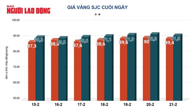 Giá vàng hôm nay, 22-2: Lao xuống rồi bật tăng mạnh - 2