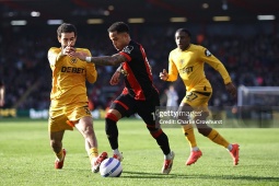 Video bóng đá Bournemouth - Wolves: Trả giá vì thẻ đỏ (Ngoại hạng Anh)