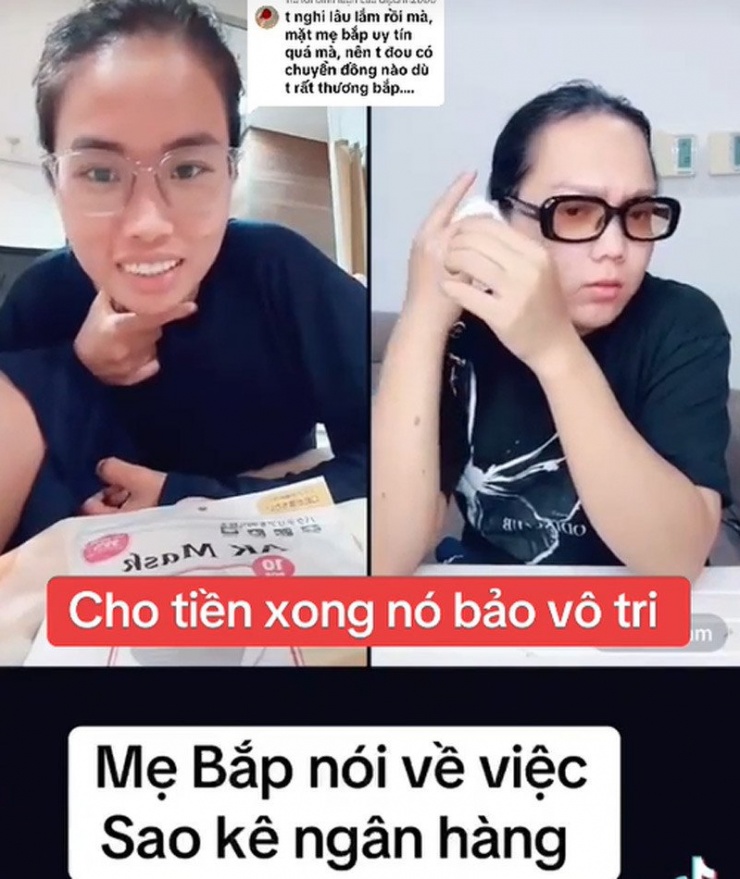 Đoạn video chia sẻ về chuyện sao kê tiền từ thiện của chị Hòa "viral" trên mạng xã hội. Ảnh cắt từ clip&nbsp;