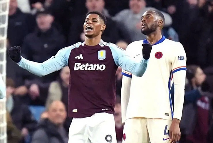 Rashford góp công lớn trong chiến thắng 2-1 của Villa trước Chelsea