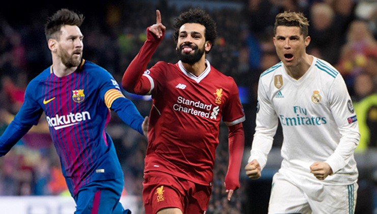 Salah đang được so sánh với Messi và Ronaldo