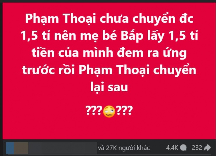 Chi tiết nhận được sự quan tâm của đông đảo dân mạng khi được đăng tải trên một diễn đàn. Ảnh chụp màn hình