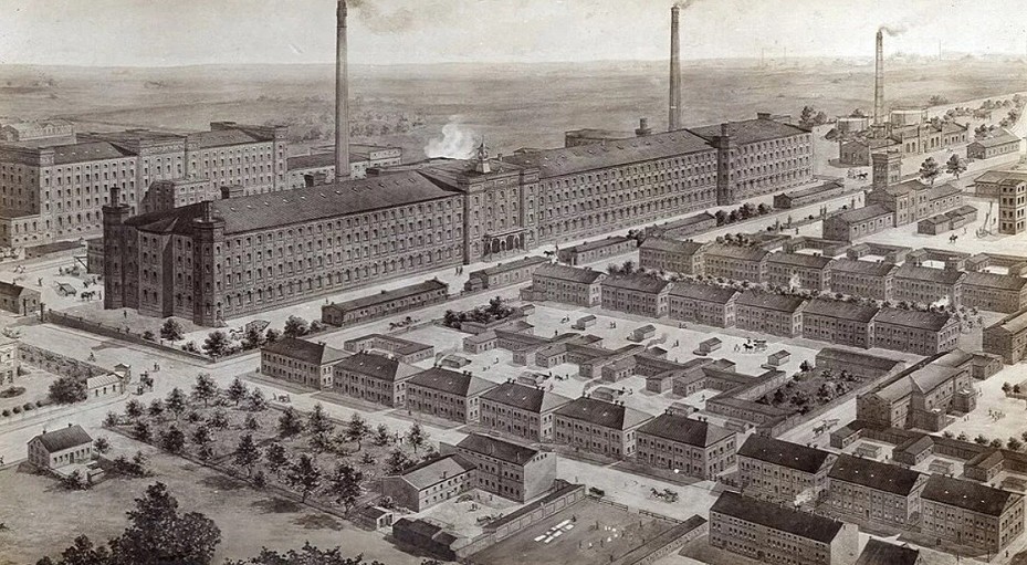 Các thành phố công nghiệp (industrial cities) có thể coi là tiền thân của mô hình township hiện đại ngày nay. (Ảnh: Lodz.Travel)