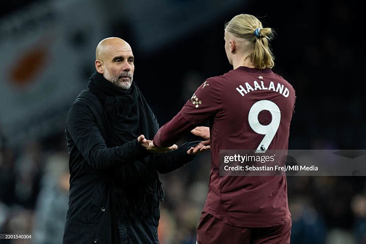 Haaland ghi bàn, giúp đội bóng của HLV Pep Guardiola giành chiến thắng quan trọng