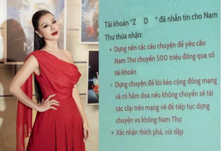 Nam Thư khẳng định bản thân không phải là "người thứ 3".