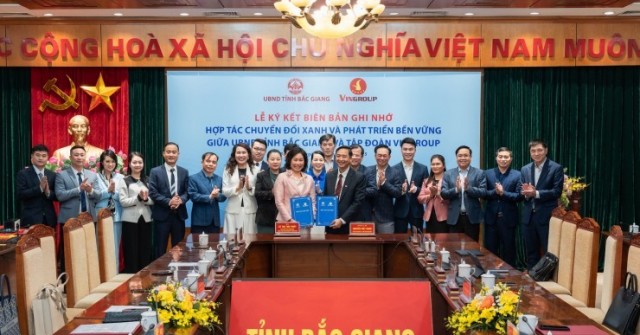 UBND tỉnh Bắc Giang và Vingroup ký kết hợp tác thúc đẩy chuyển đổi xanh, chuyển đổi số