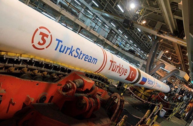 Đường ống dẫn khí đốt TurkStream. Ảnh: Botas