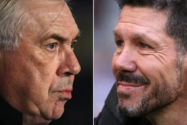 Ancelotti và Simeone đã quá hiểu nhau sau nhiều lần đối đầu trực tiếp