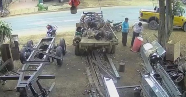 Xôn xao câu chuyện "lòng tham" của người đàn ông đi xe con và 2 con cá bị rơi