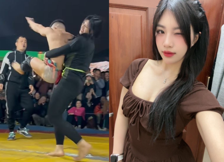 Những màn đấu vật của Anh Thơ nhận được hàng triệu lượt xem trên các nền tảng mạng xã hội