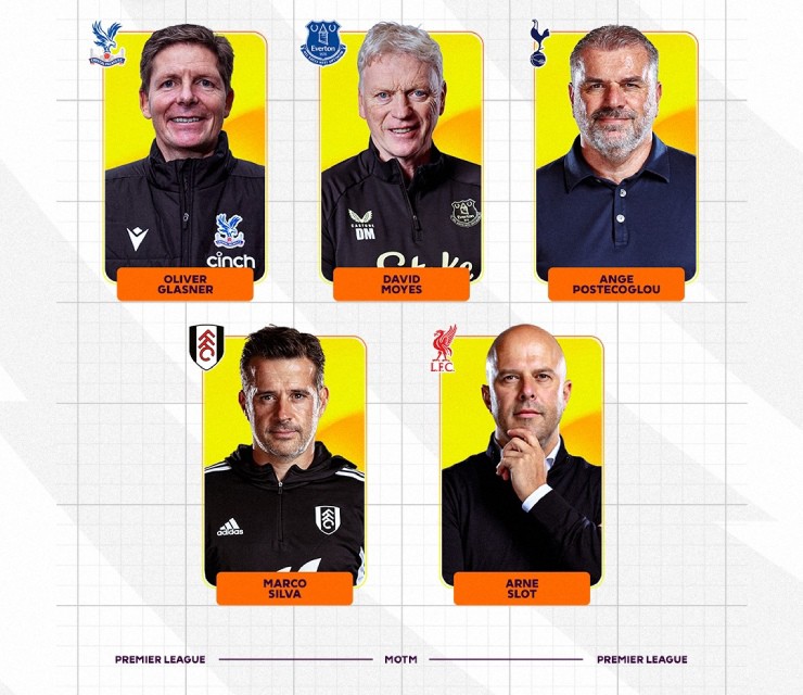 Các đề cử "HLV xuất sắc nhất Ngoại hạng Anh tháng 2"