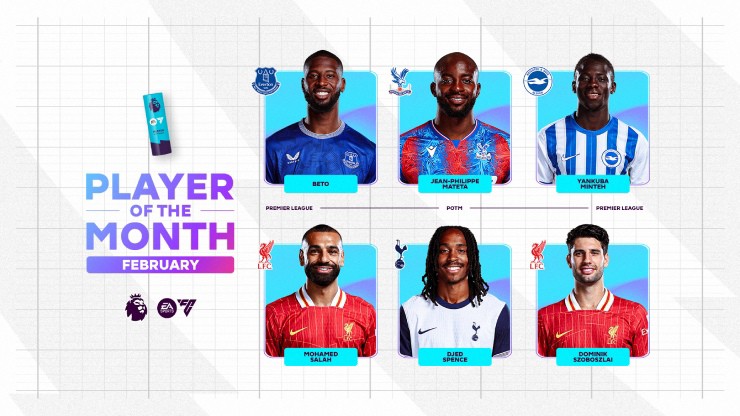 Các đề cử "Cầu thủ xuất sắc nhất Ngoại hạng Anh tháng 2"