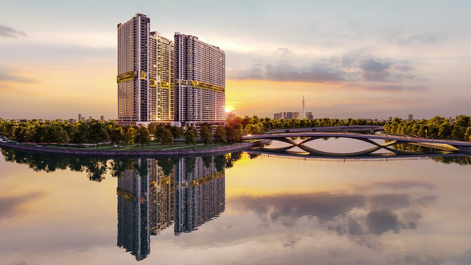 Phối cảnh dự án The Gió Riverside tại Đông Sài Gòn