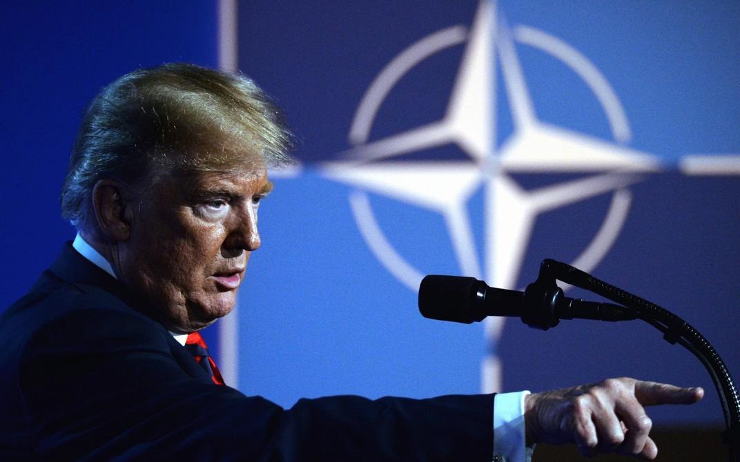 Ông Trump tại một sự kiện của NATO. Ảnh: Sputnik