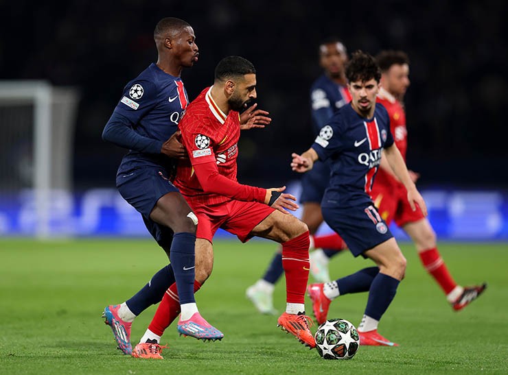 Salah thi đấu không tốt trước PSG ở lượt đi