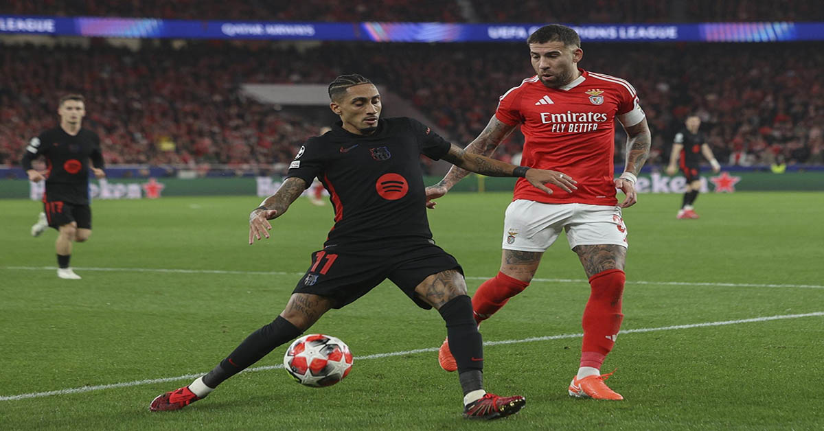 Trực tiếp bóng đá Barcelona - Benfica: Lewandowski, Raphinha, Yamal đá chính (Cúp C1)