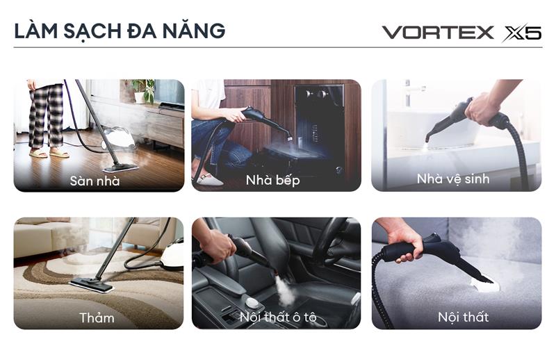 Giải pháp làm sạch không hoá chất với máy làm sạch bằng hơi nước nóng UNIQ VORTEX X5 - 3