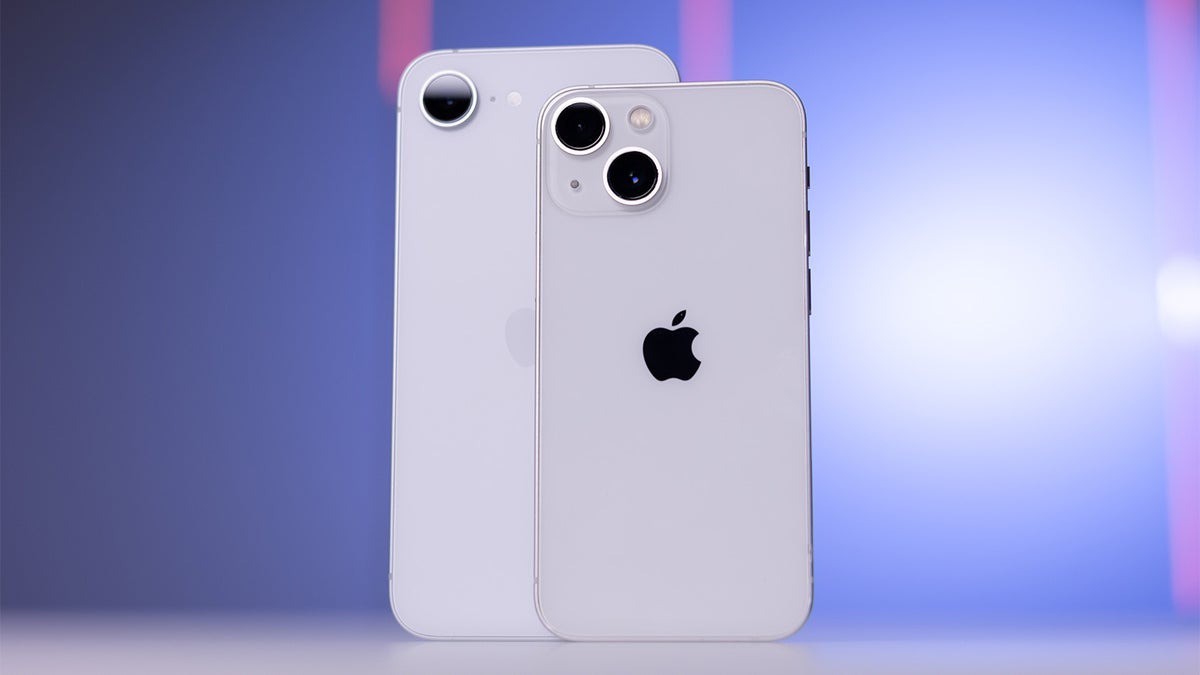 iPhone 16e and iPhone 13 mini.