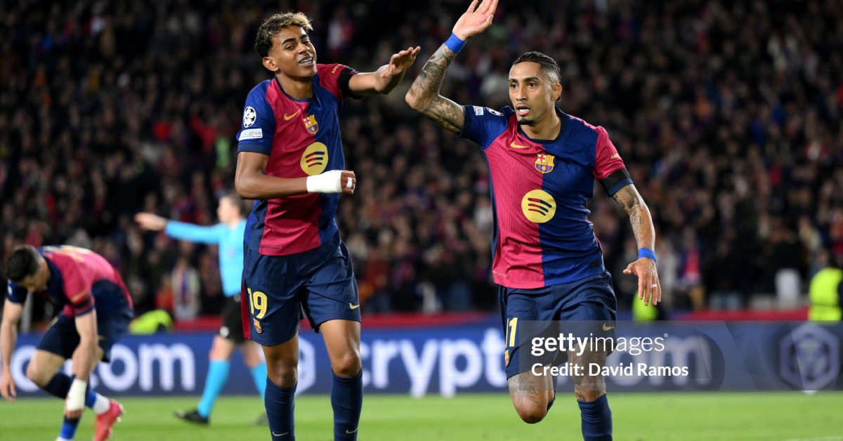 Video bóng đá Barcelona - Benfica: Yamal, Raphinha tưng bừng nhảy múa (Cúp C1)