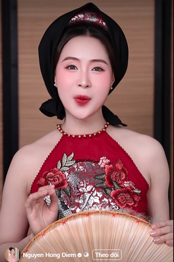 Hồng Diễm cách đây ít hôm đã khiến fan và khán giả sốc visual khi hóa thân thành cô gái làng quan họ, cover MV "Bắc Bling" của Hòa Minzy.