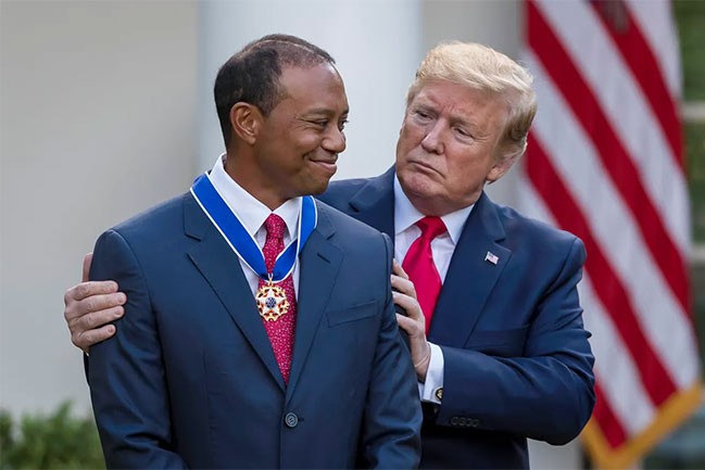 Phản ứng của Tổng thống Trump khi con dâu cũ hẹn hò Tiger Woods - 1