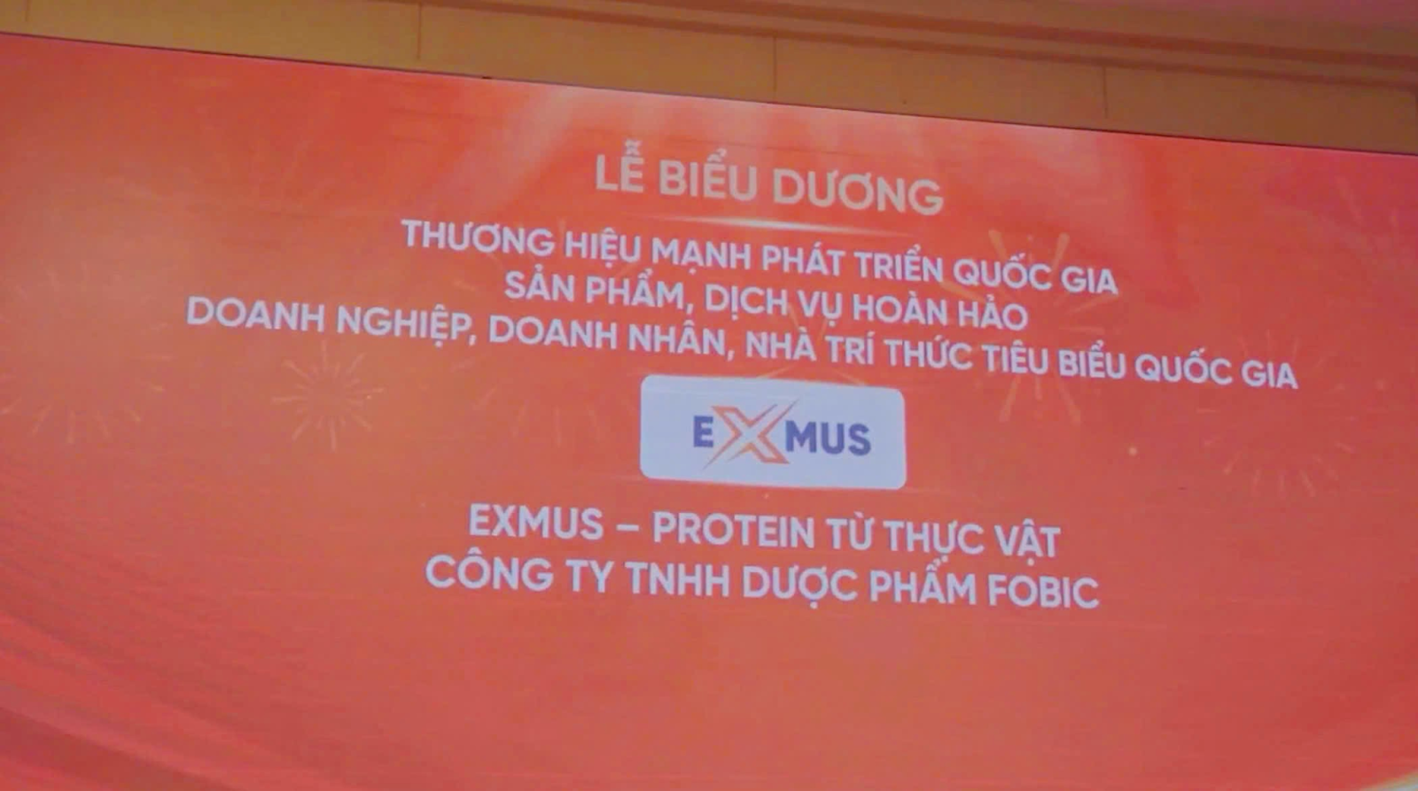 Protein ExMus vinh dự nhận giải thưởng "Thương hiệu mạnh phát triển quốc gia" minh chứng cho chất lượng tốt, uy tín và hiệu quả&nbsp;