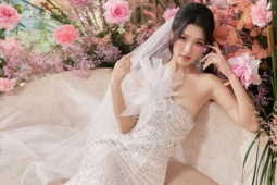 Á hậu Phương Nhi đẹp lộng lẫy trong áo cưới đầm xòe công chúa