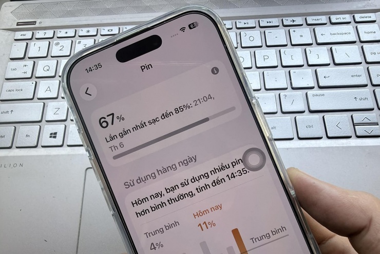 Tính năng ước tính thời gian sạc pin giúp người dùng chủ động hơn trong việc rút sạc