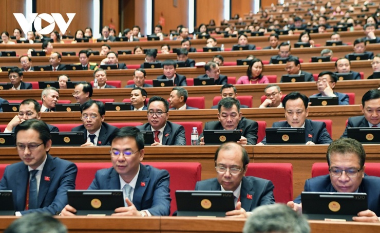 Các đại biểu dự Đại hội đại biểu toàn quốc lần thứ XIV của Đảng.