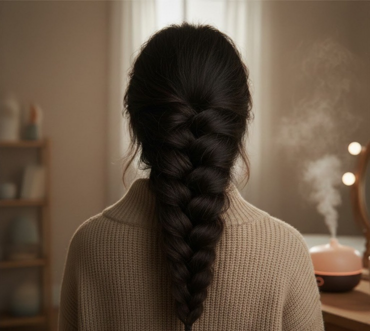 Có thể lựa chọn cách tạo kiểu tóc để che tóc bết khi chưa kịp gội đầu.