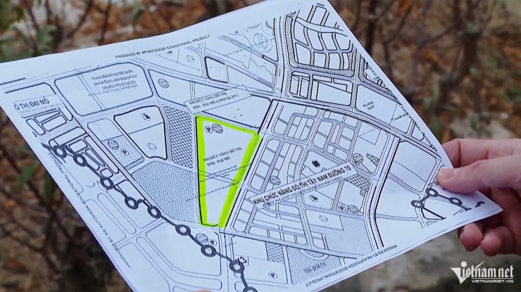 Vị trí khu đất tái định cư tại phường Đại Mỗ sẽ được bố trí cho các gia đình bị thu hồi đất. Ảnh: Đức Hoàng