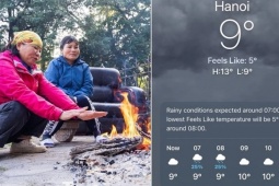 Nhiệt độ cảm nhận ở Hà Nội xuống mức 5 độ C trên iPhone: Sự thật là thế nào?