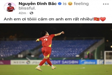 Đình Bắc "cảm ơn anh em rất nhiều", dân mạng đáp "đỉnh nóc kịch trần bay phấp phới"
