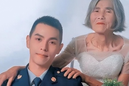 Bộ ảnh cưới chênh nhau 61 tuổi của cô dâu U90: Câu chuyện phía sau mới nghẹn lòng