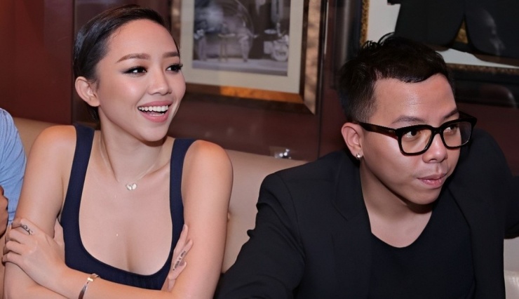 Tóc Tiên và Hoàng Touliver lúc còn là vợ chồng.