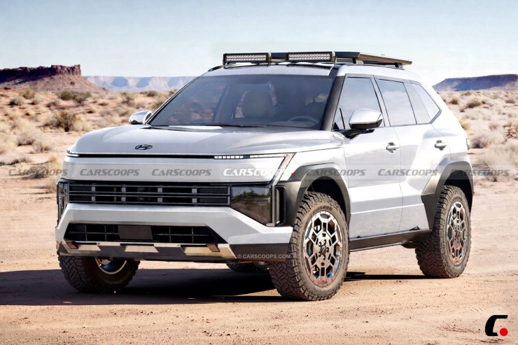 Phác họa thiết kế của Hyundai Tucson thế hệ tiếp theo. Ảnh: Carscoops