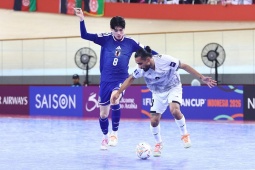 Video bóng đá Nhật Bản - Afghanistan: Hủy diệt  " set tennis "  (Futsal châu Á)